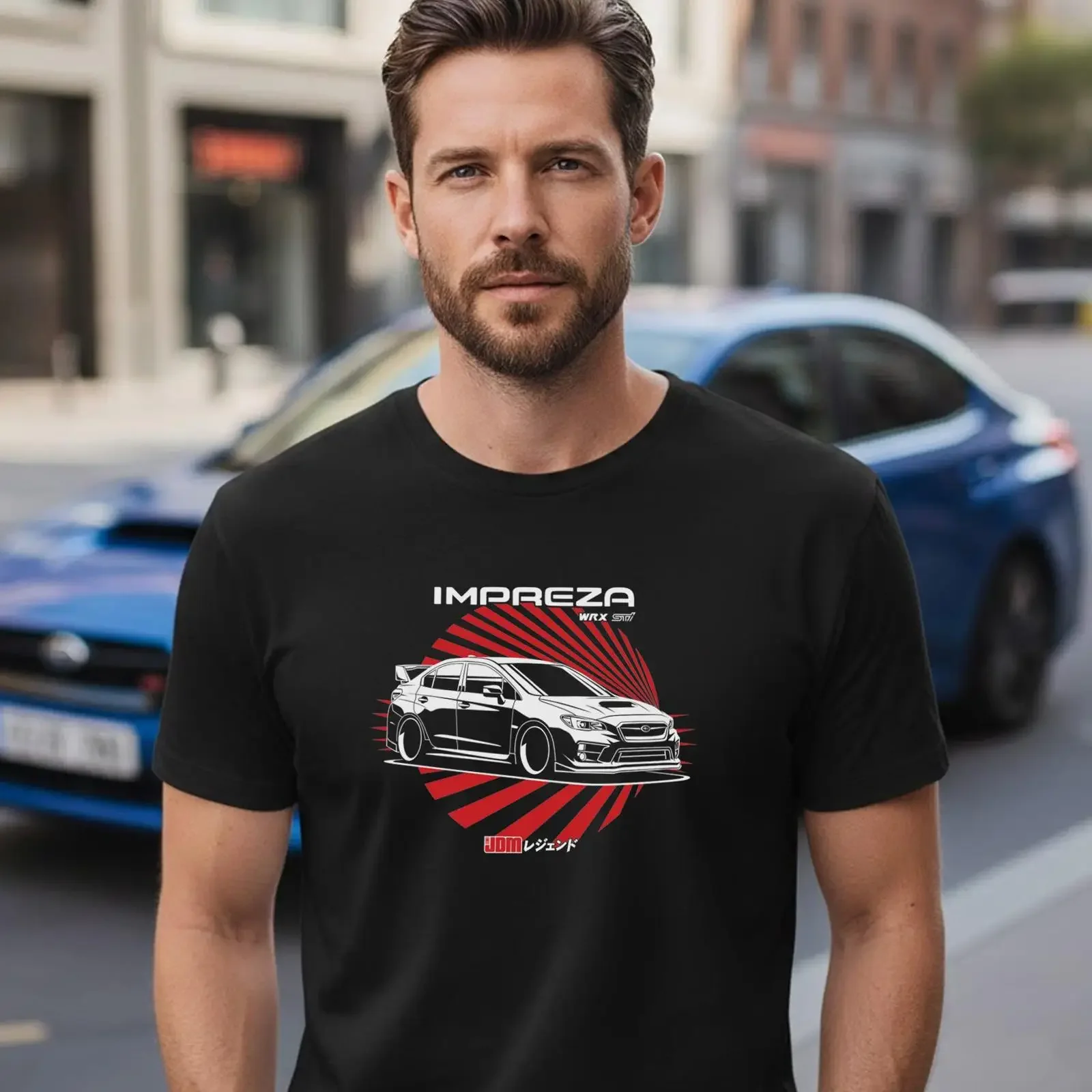 Subie VAB AWD Rally JDM Car T Shirt Boxer Engine Tuner Street Racing Enthusiast vintage Washed Breathable Stretched Casual