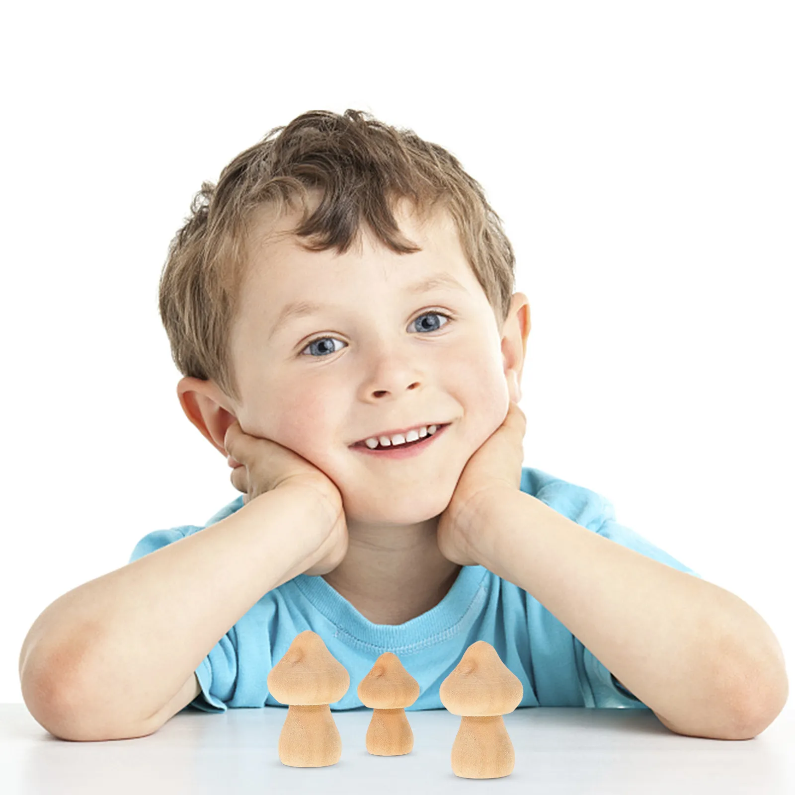 

Набор из 10 деревянных грибов для творчества: развивающие игрушки для развития воображения и интерактивных семейных занятий, деревянные грибы-украшения для поделок своими руками