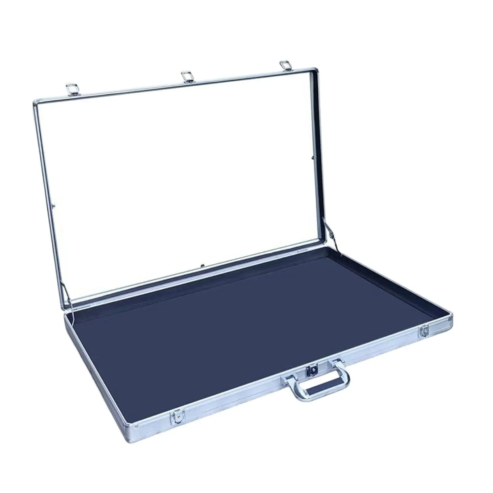 Card Display Case Aluminum Alloy Lockable Large Capacity Trading Accessories Collectible Storage for Exhibition