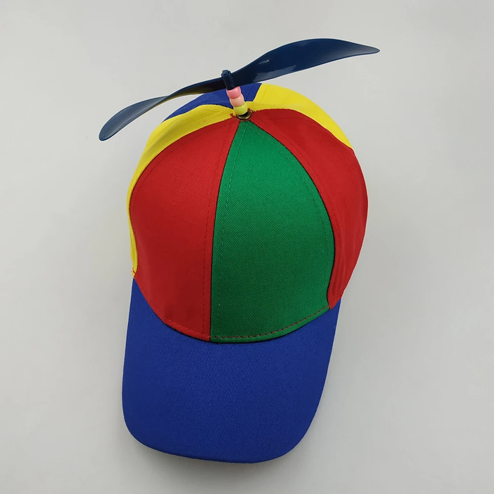 Parent-child Baseball Cap Propeller Helicopter Hat Adjustable Dragonfly Patchwork Baseball Caps Leisure Sunscreen Hats For Kids