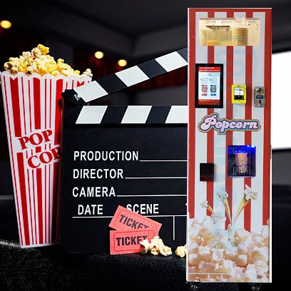 24-Hour self-service popcorn vending machine, suitable for schools, shopping malls, cinemas, high-profit smart snack vending