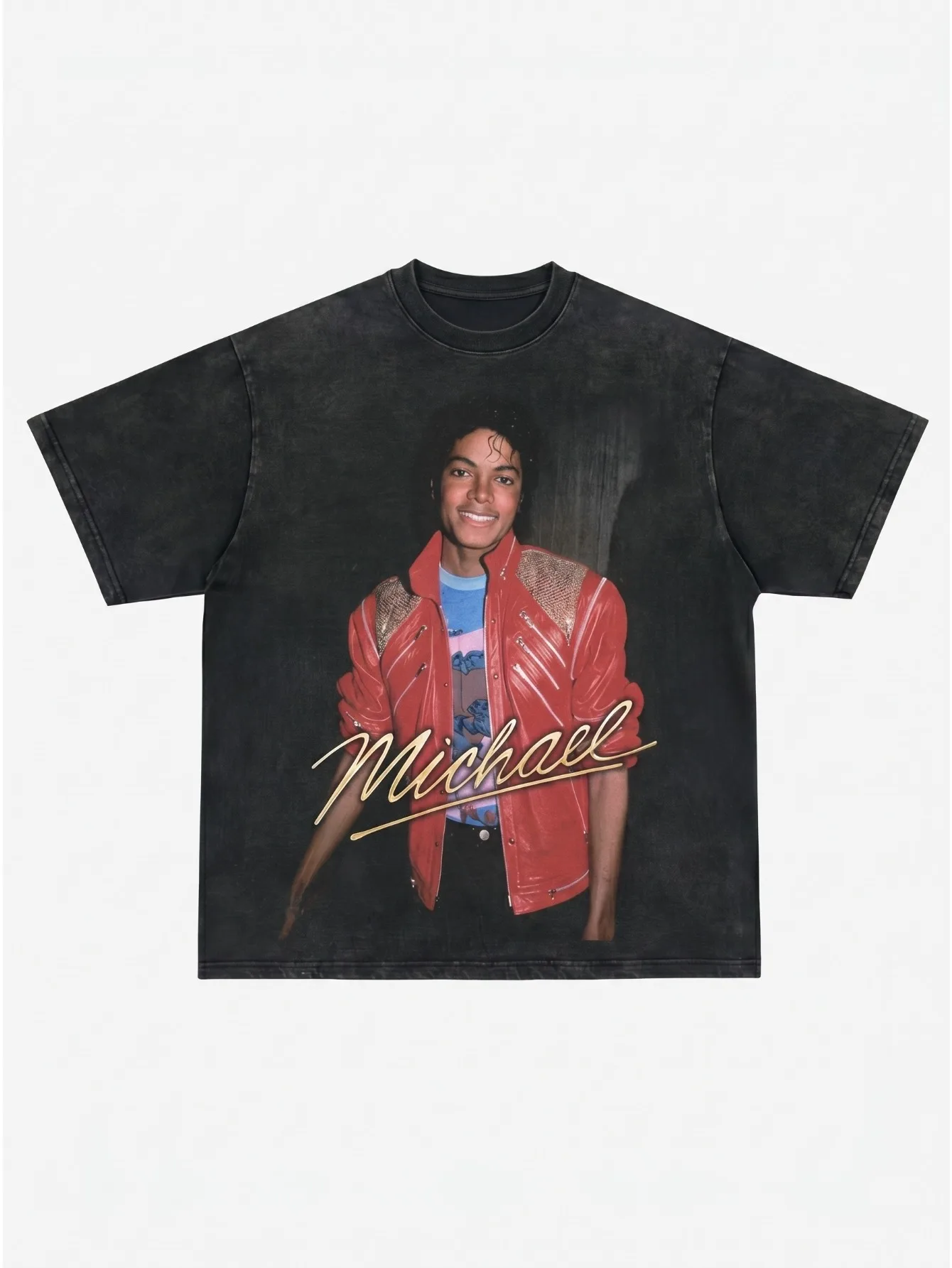 Michael Jackson (MJ) Rapper-Themed Printed T-Shirt — 100% Pure Cotton, Stylish Unisex Design, Street Hip-Hop Fashion
