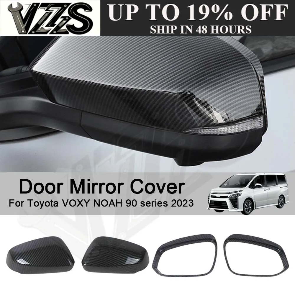 Car Decoration Door Mirror Cover For Toyota VOXY NOAH 90 Series 2023 Car Rearview Accessories Car Styling Upgrade