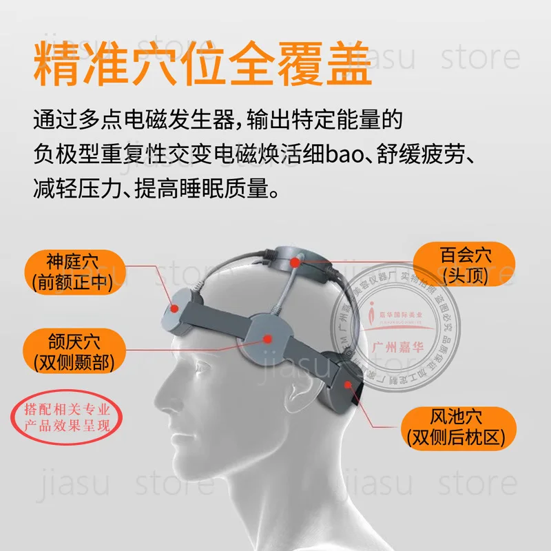 5D Magnetic Quantum Cranial Stimulator Scalp Hair Follicle Maintenance Brain Massage Sleep Therapy Equipment