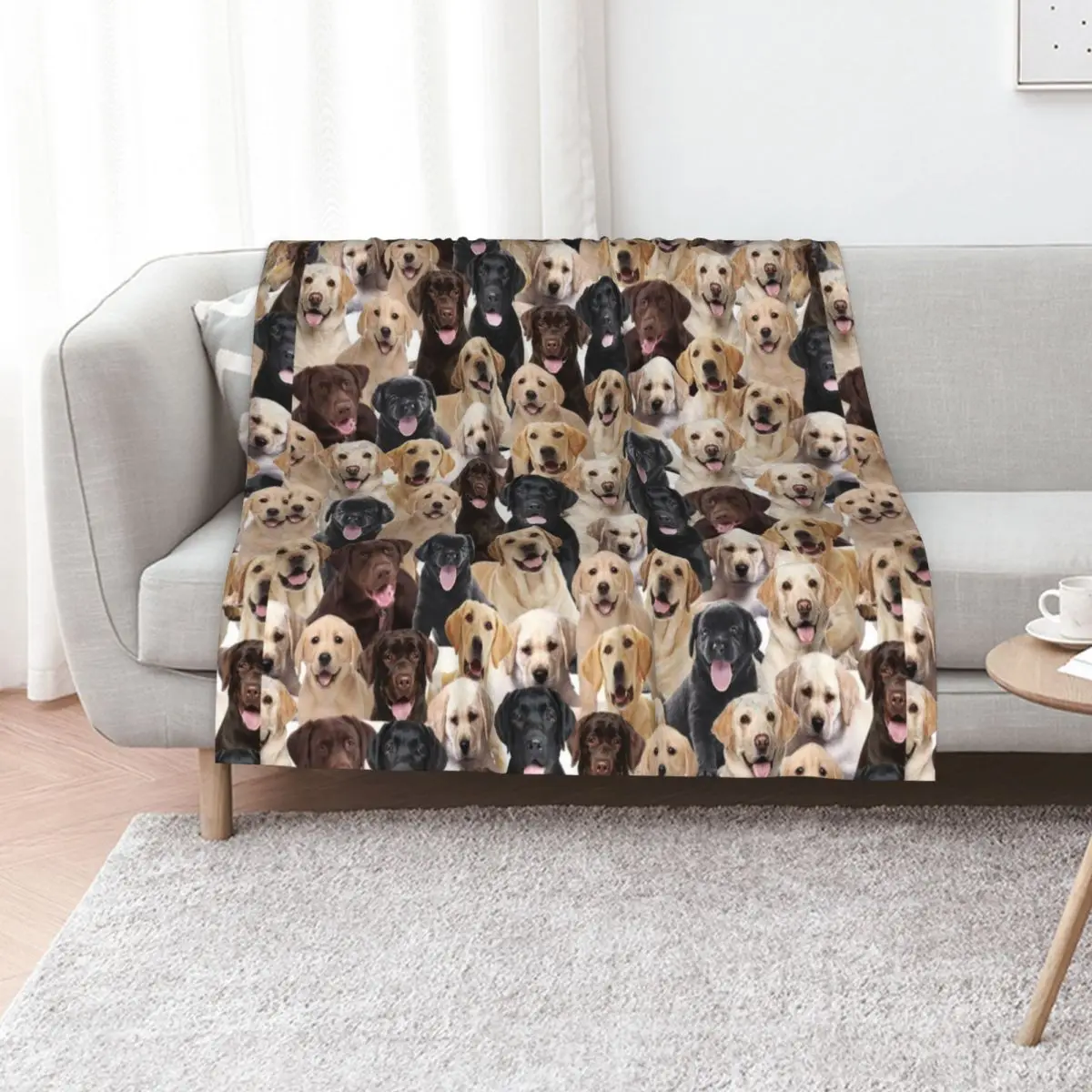 Labrador Throw Blanket anime For Decorative Sofa Large christmas decoration Extra Large Throw Sofas Blankets