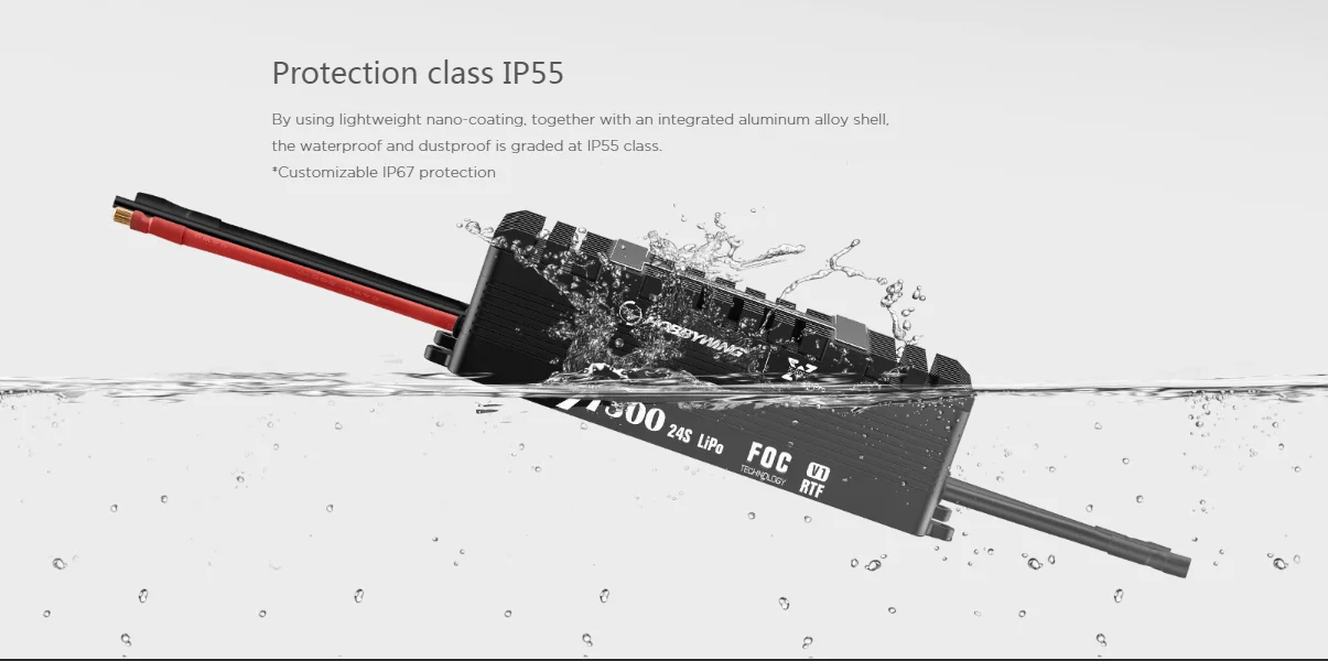 Hobbywing 24S high-efficiency  200KG take-off weight 300A ESC