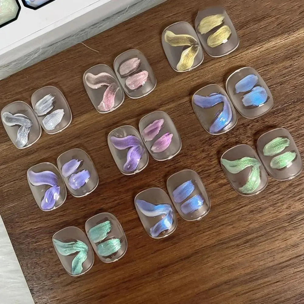 

9-color 9-Grid Poke Gel French Nail Manicure Varnishes High Saturation Gel Delicate High Saturation Manicure Gel Gradient Nails