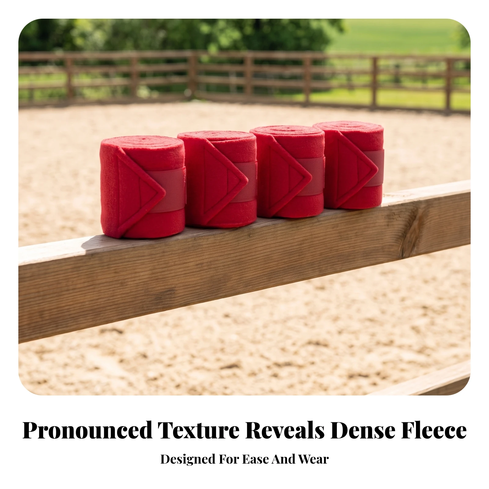 Polo Wraps Fleece - 4 Pièces de Bandages de Protection