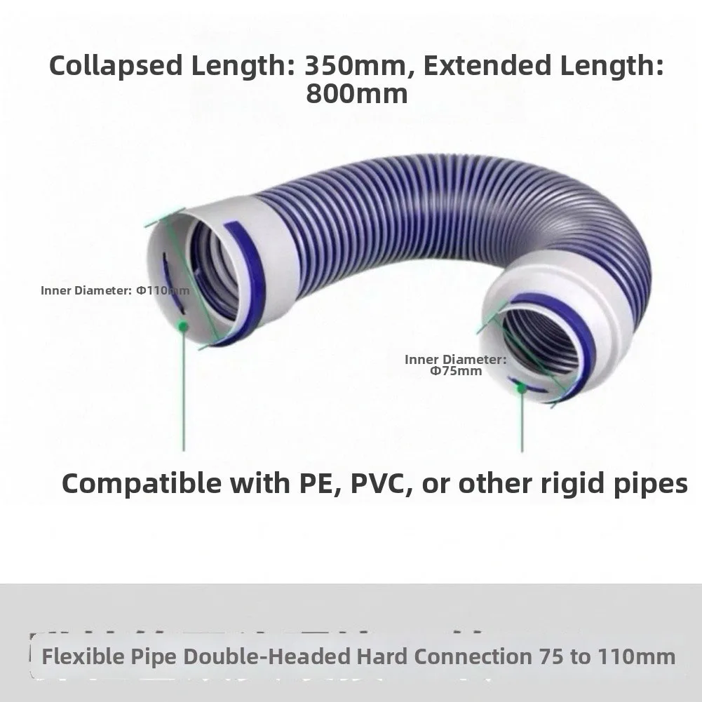 Flexible Duct Hose With Steel Wire & Clamps For  Venting And HVAC Systems Home Improvement Heating Cooling Parts view 3