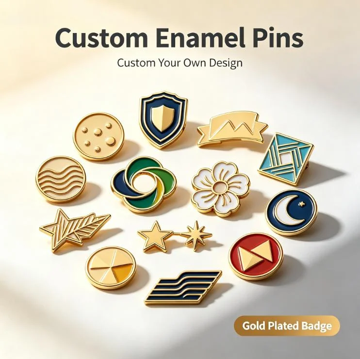 Custom Enamel Metal Lapel Pin Gold Badge Custom Paint Pin Badge Cheap Custom Your Own LOGO Badges Customizable Your Lapel Pin