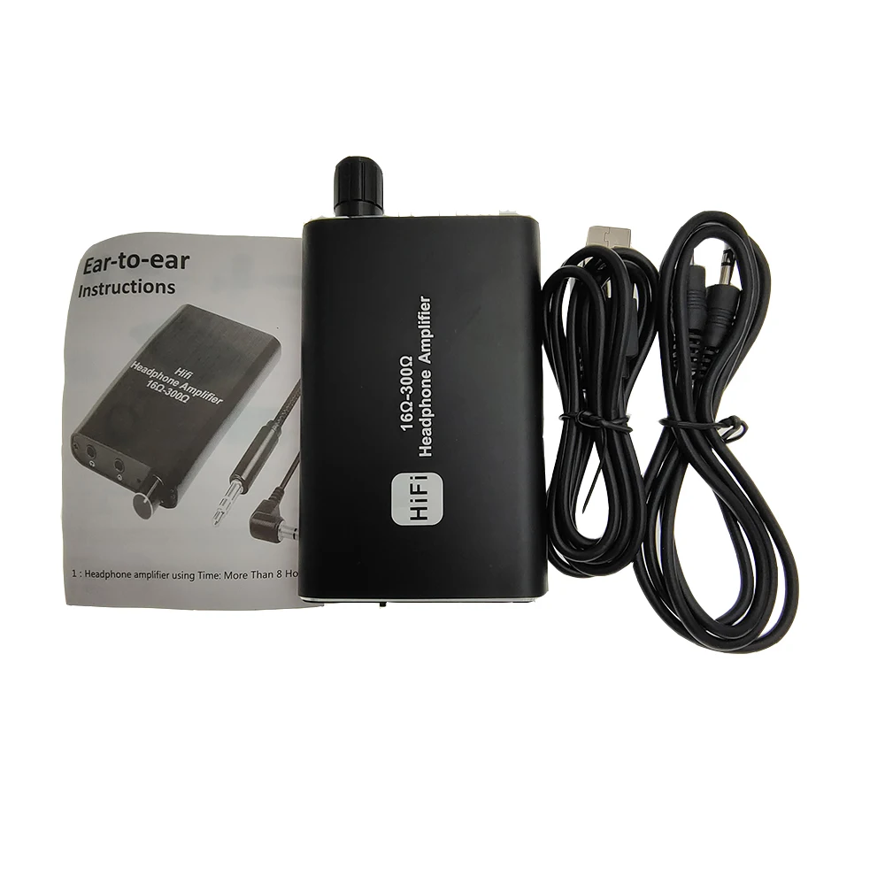 16-300โอห์ม HIFI Amplifier Headphone แอมป์หูฟัง3.5มิลลิเมตรเสียงสเตอริโอออกกับสวิทช์ขับเคลื่อนคู่เอาต์พุตที่มี2ระดับ