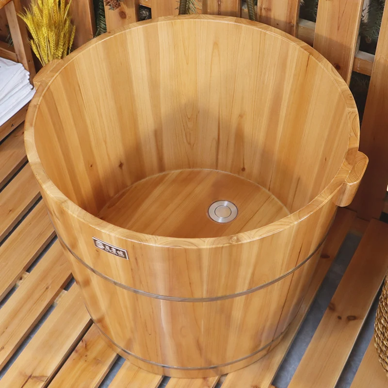 

Wooden Bucket Bath Adult Solid Wood Household Adult BathingMedicine Bucket Children