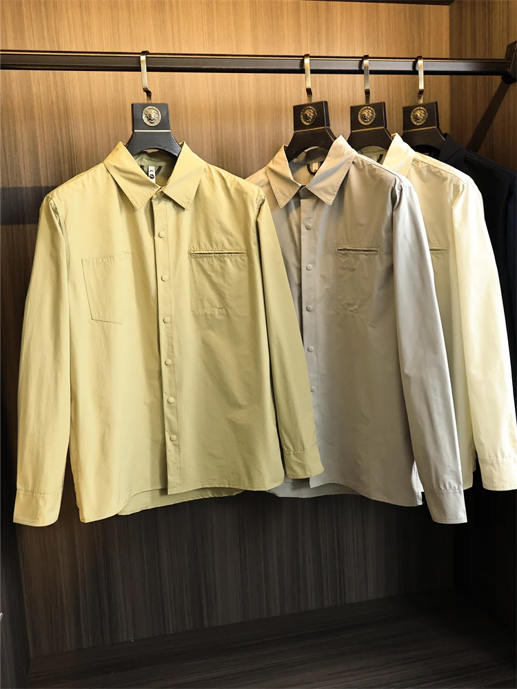 

Американская спецодежда без морщин, без железа, Sle Spring 2023, мужская уличная горная серия, нашивка с воротником, длинный свеч...