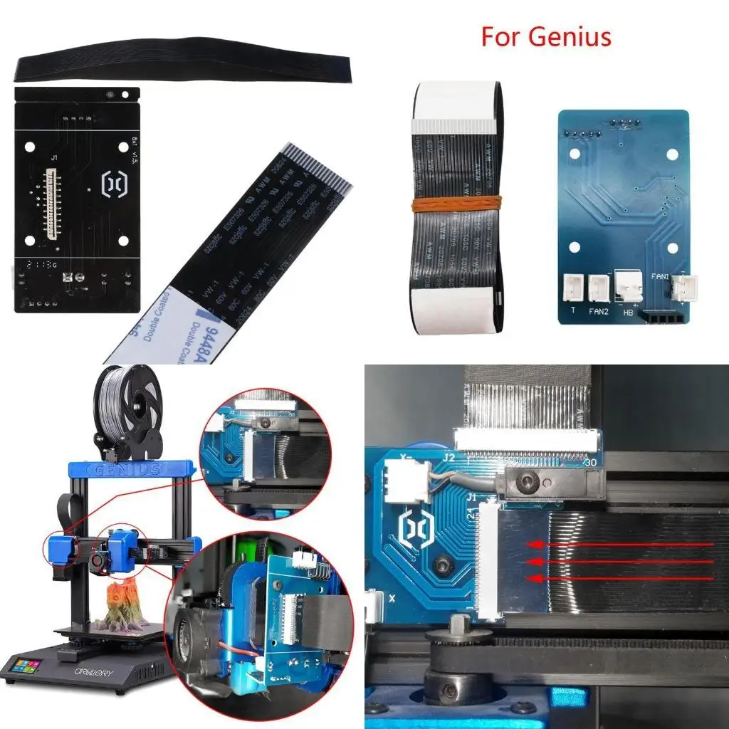

652F Printer Transfer Extruder Board Controller with FPC 20 Pin Ribbon Cable for Sidewinder for for Genius