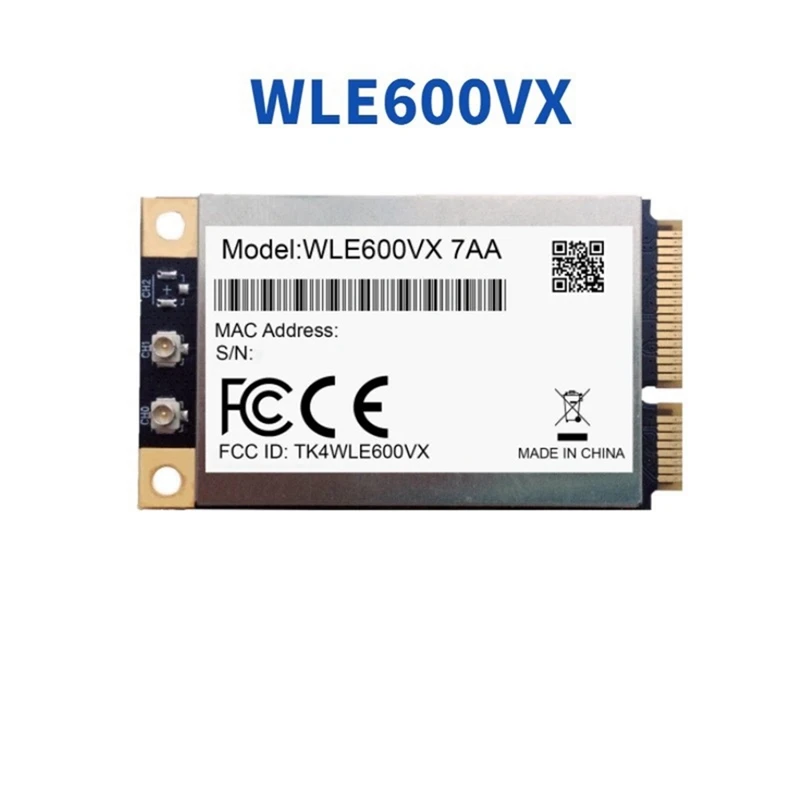 WLE600VX ดูอัลแบนด์2.4GHz 5GHz 802.11ac/abgn Mini PCI Express Card MIMO 2X2 WAVE 1โมดูล WIFI การ์ดโมดูล Atheros QCA9882