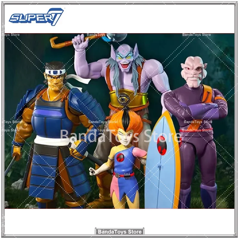 En Stock Original Super7 Thundercats 8 Alluro Capitán Shiner Hachiman Wilykit Anime colección de figuras de acción modelo Juguetes