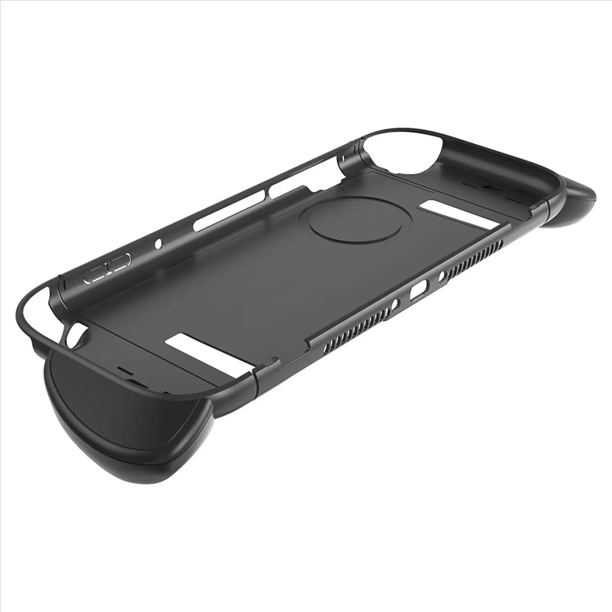 【~ New N07R】Black Shell+Grip Case Kit for Switch2 Game Console Ergonomic Grip Protector Case Shell Cover with Replace Grips B