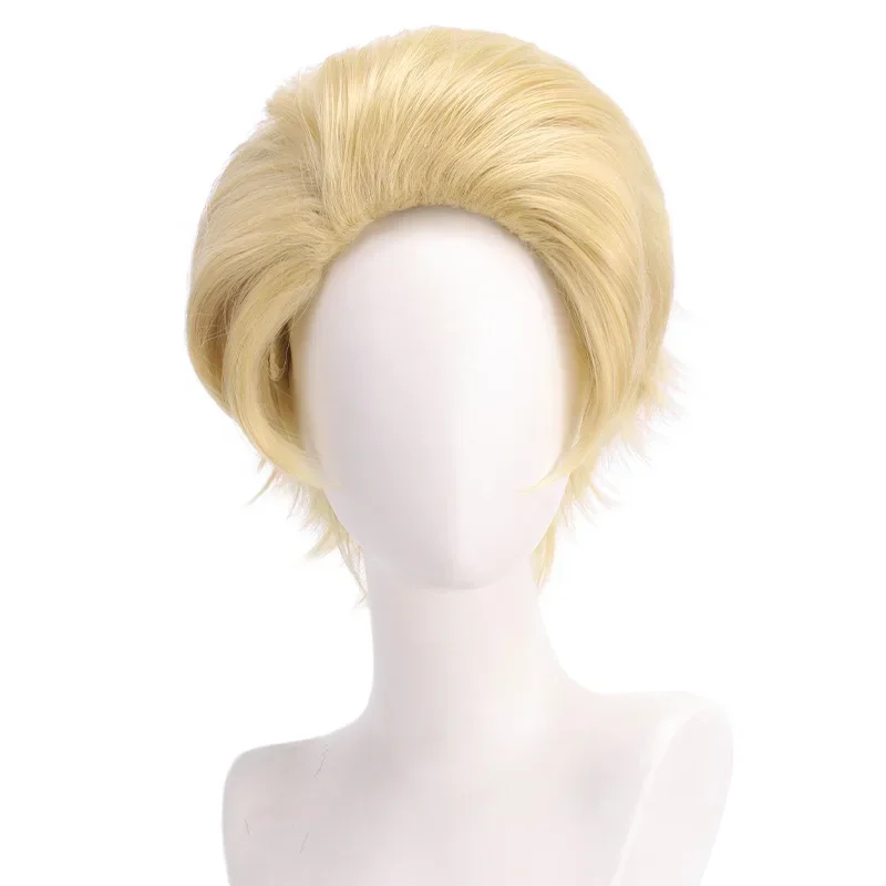 Synthetic Wavy Cosplay Wig Inspired By Morning-Star Demon Tavern Lucifer Style for Party Halloween Costume Anime Roleplay