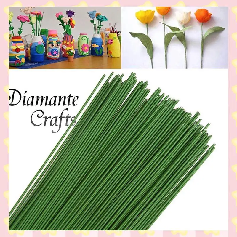 

AB51 2X Floral Arrangement Tool Kit Floral Tape Stem Wrap Green Stem Wire Floral Wire For Bouquet Stem Wrap Florist