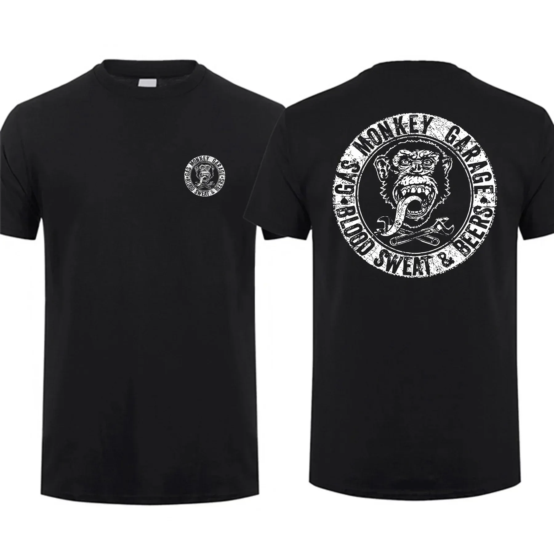 2026 Summer  Best-Selling Gas Monkey Garage Retro Casual Short-Sleeved T-Shirt for MenFitting and Breathable Shirt