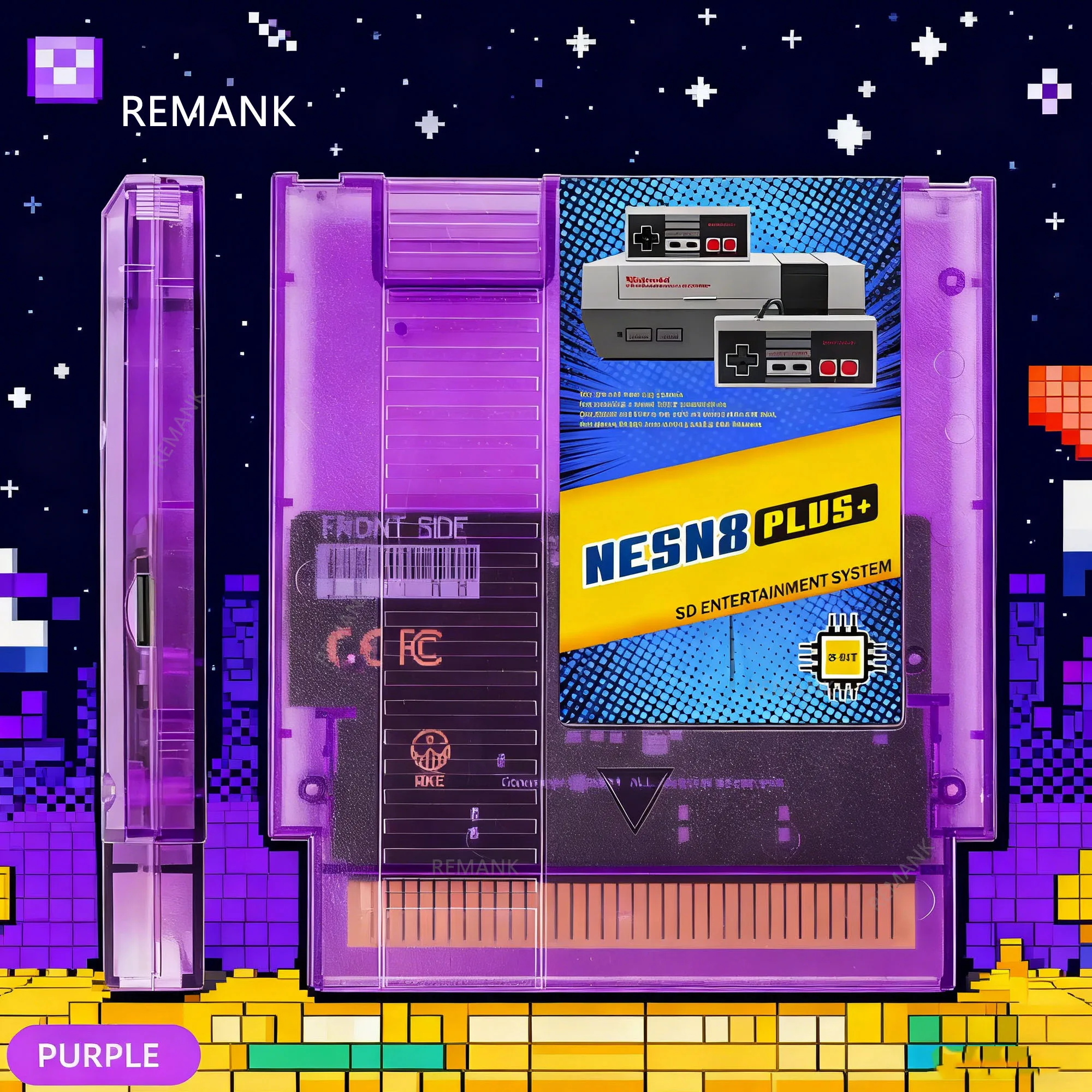 

REMANK N8 Plus Эмулятор флэш-тележки Ретро NESN8 Премиум N8 Plus Симулятор тележки Plug & Play NES Flash для 8-бит премиум-класса