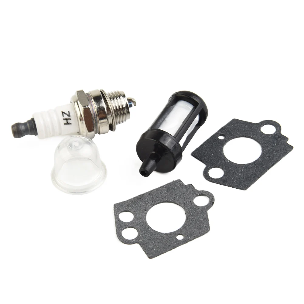 

9 шт. карбюратор Φ топливный фильтр топливная труба Свеча зажигания воздушный фильтр садовые инструменты прокладка листовой воздуходувка BG45