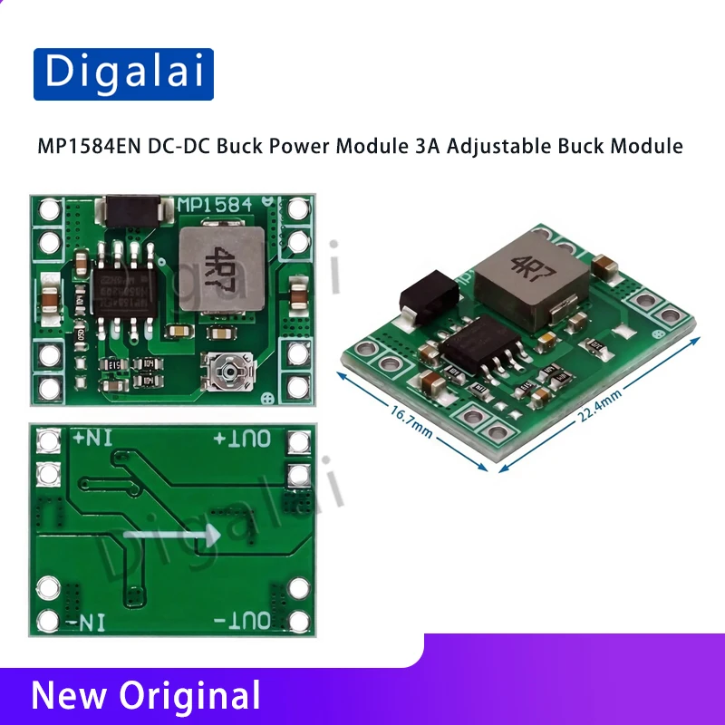 Digalai MP1584EN DC-DC Buck Power Module 3A Adjustable Buck Module