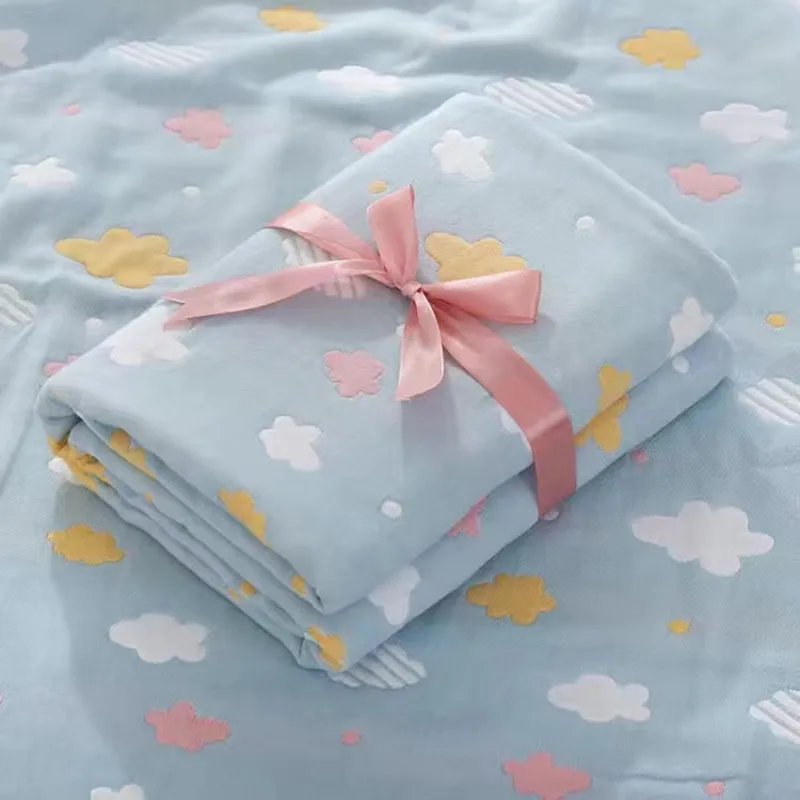 80*80cm di alta qualità Baby Comforter neonato pisolino trapunta aria condizionata trapunta coperta per bambini Swaddle Wrap biancheria da letto per