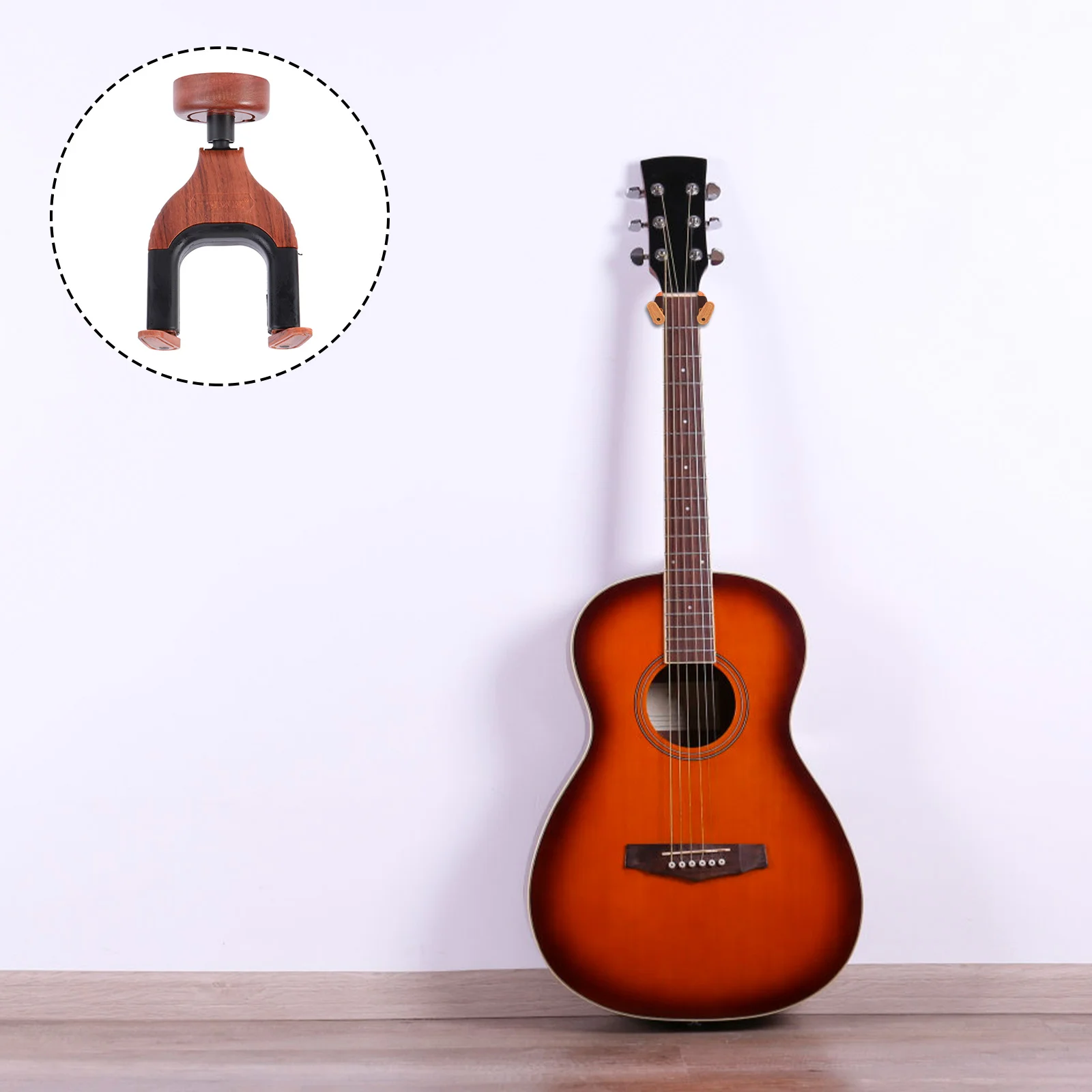 Guitar Wall Hanger Ukulele Auto Lock Rack Hook Holder Wall Mount Hooks Bracket for Guitar Acoustic Bass Mandolin Ukulele Violin