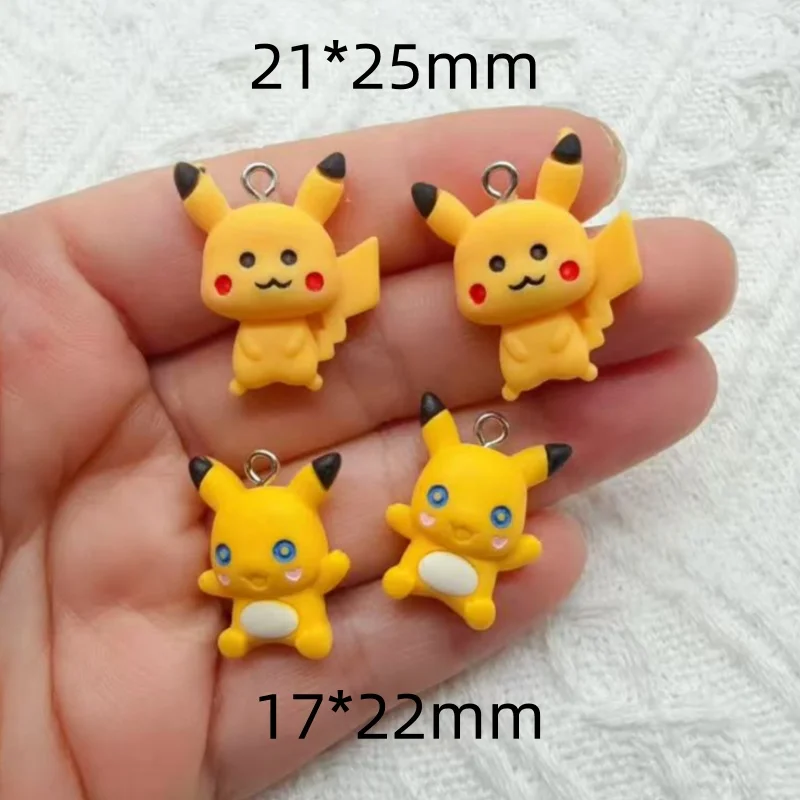 10pcs resin cartoon pendant, DIY jewelry making earrings, keychain accessories image 6
