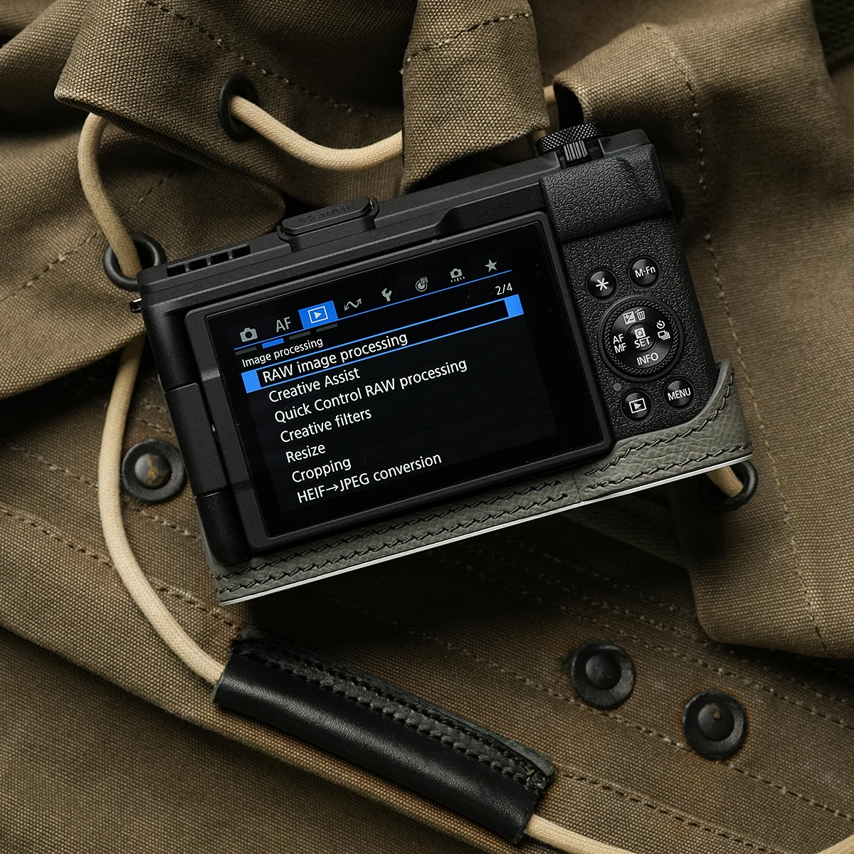 Mr. Stone pour Canon V1 étui pour appareil photo étui de protection appareil photo body V1 appareil photo fait à la main en cuir véritable sac pour appareil photo