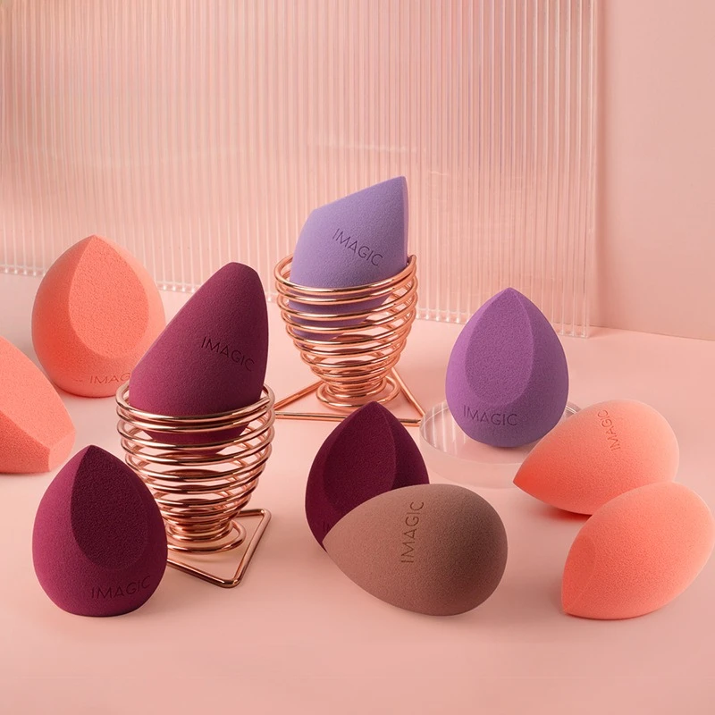 1pc Niet-latex make-upspons Foundation Cosmetische bladerdeeg Droog en nat Dual Purpose Beauty Spong Blender Make-up Puff Beauty Egg