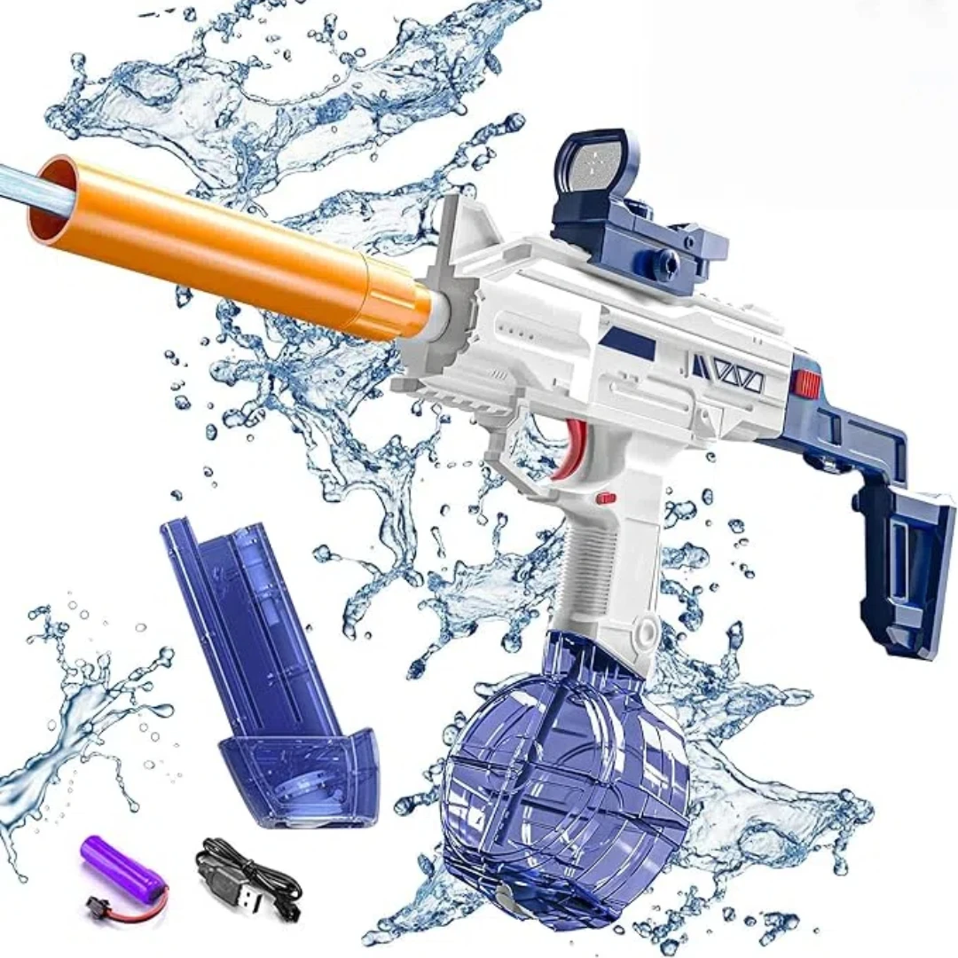 Pistola de agua eléctrica, juguete para adultos y niños, pistola de agua automática para fiesta en la piscina de verano, súper el mejor regalo para niños y niñas