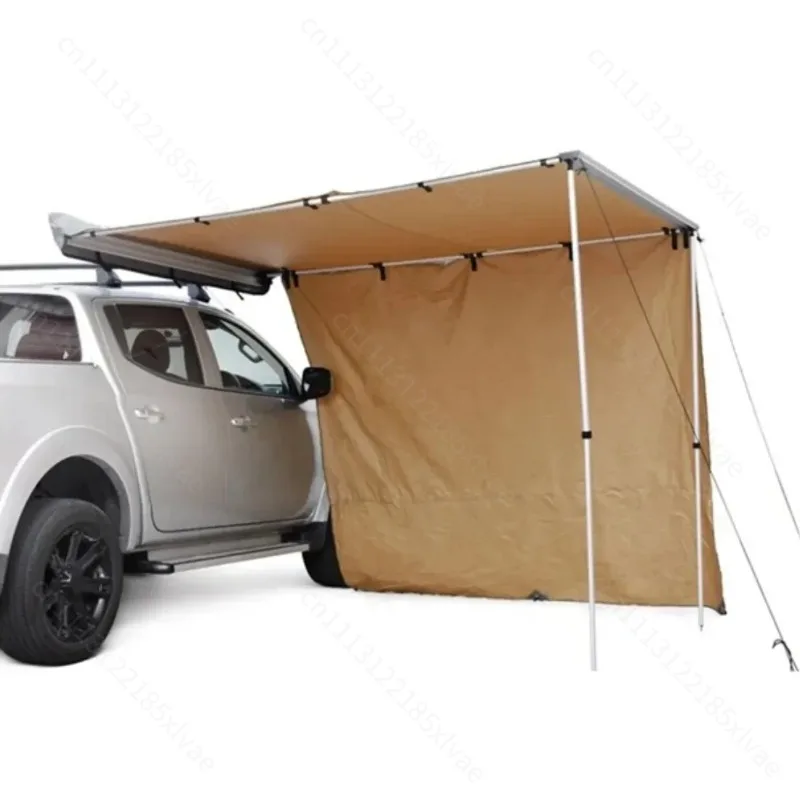 For Outdoor Car Side Awning Sun Shade Waterproof Vinyl Aluminum Alloy Vehicle Shelter for Camping Travel Off-Road Use