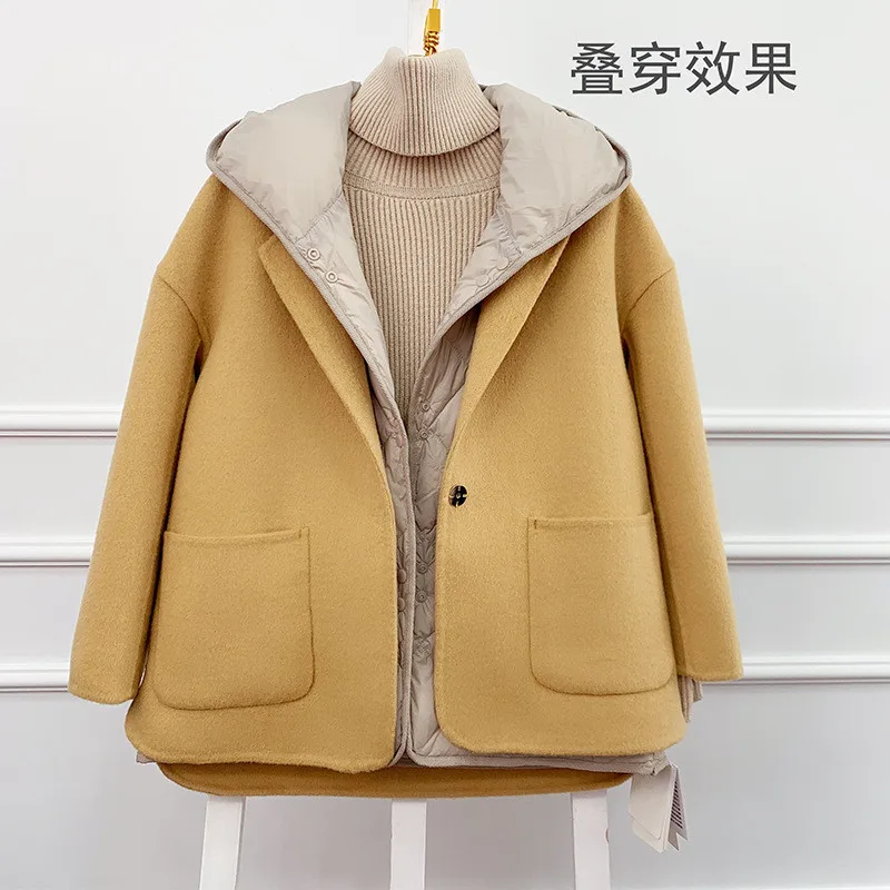 Hooded Down Waistcoat Parkas Autumn Winter Women Ultra Light White Duck Down Vest Coat Ladies Sleeveless Short Warm Tank Jacket