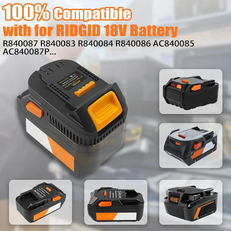 Adapter Converter for RIDGID/AEG 18V Lithium Battery Adapter Convert To for Dewalt 18V 20V Battery Power Tools DCB182 DCB184