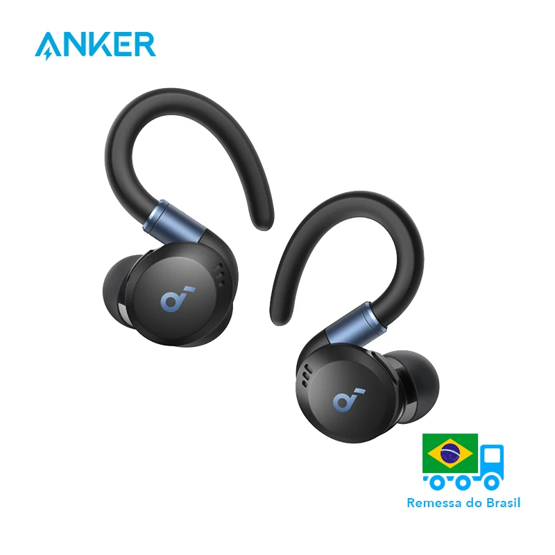 Soundcore by Anker Sport X20 auriculares de entrenamiento inalámbricos verdaderos ganchos para la oreja auriculares Bluetooth inalámbricos