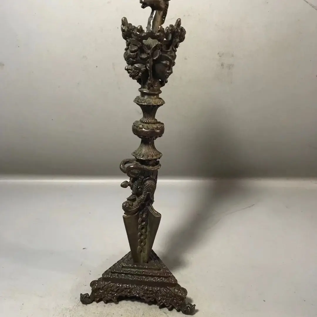 

Tibet Tibetan Maharaja vajra Statue Ornament Home Office Cabinet Deco Desktop Decor Figurines