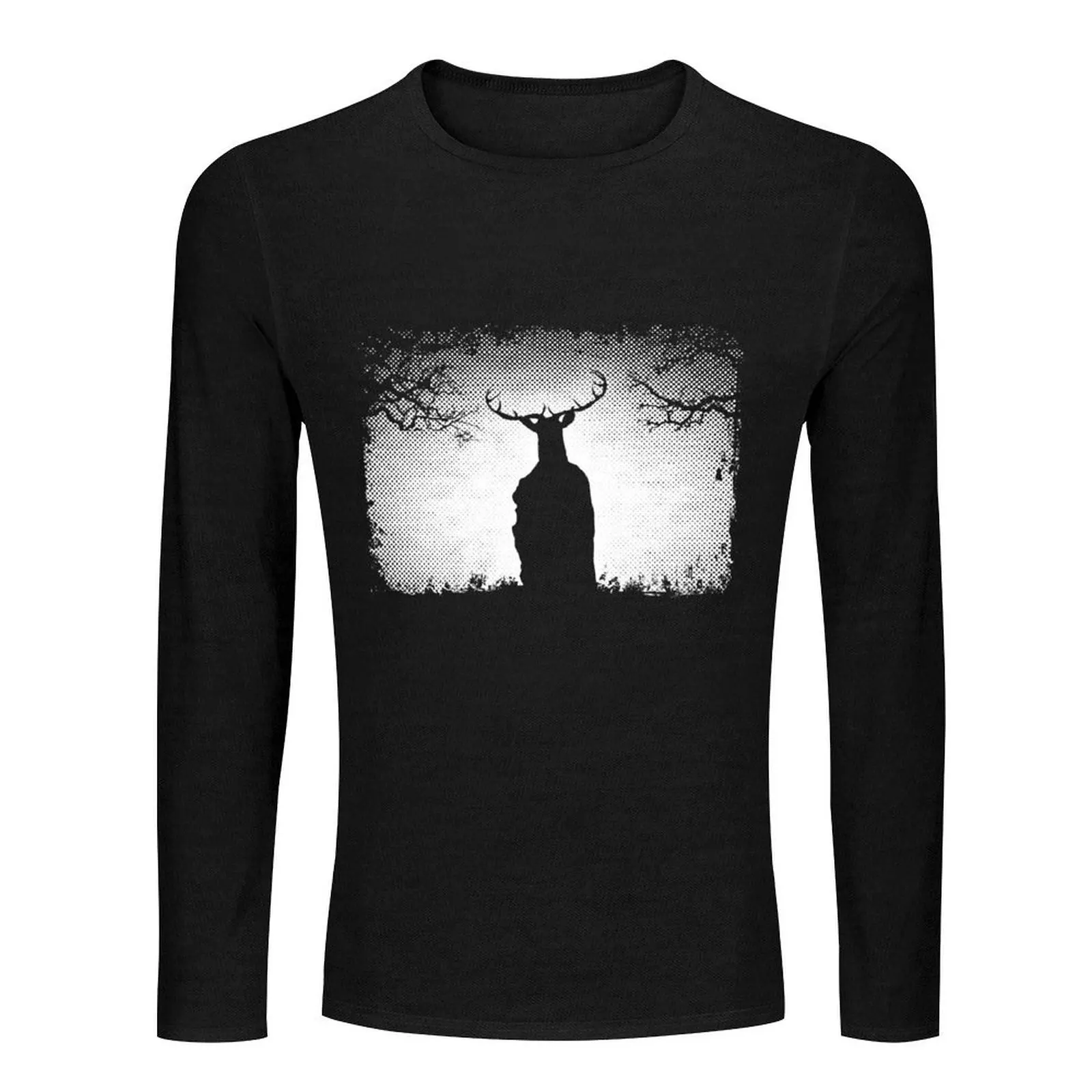 Herne The Hunter Appears Long T-Shirt cute tops man clothes tops mens big and tall t shirts