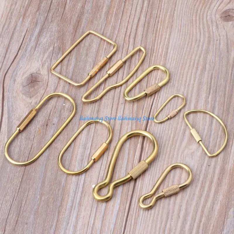 573B Useful Simple Brass for Key Chain Oval for Key Ring for Friends Fa