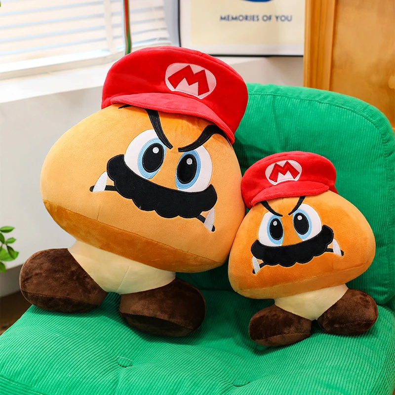 

Плюшевые игрушки Goomba Super Mario Bros, 30-60 см, милые мультяшные плюшевые куклы, аниме-подушки, мягкие игрушки для детей, подарок на день рождения, Рождество