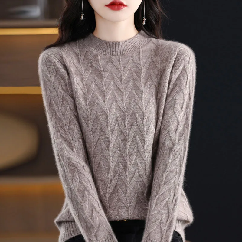 

2025 New Autumn Winter knitting Women Sweater Fashion Long Sleeve Bottoming Shirts Ladies Knitwear Pullovers Female Sweater