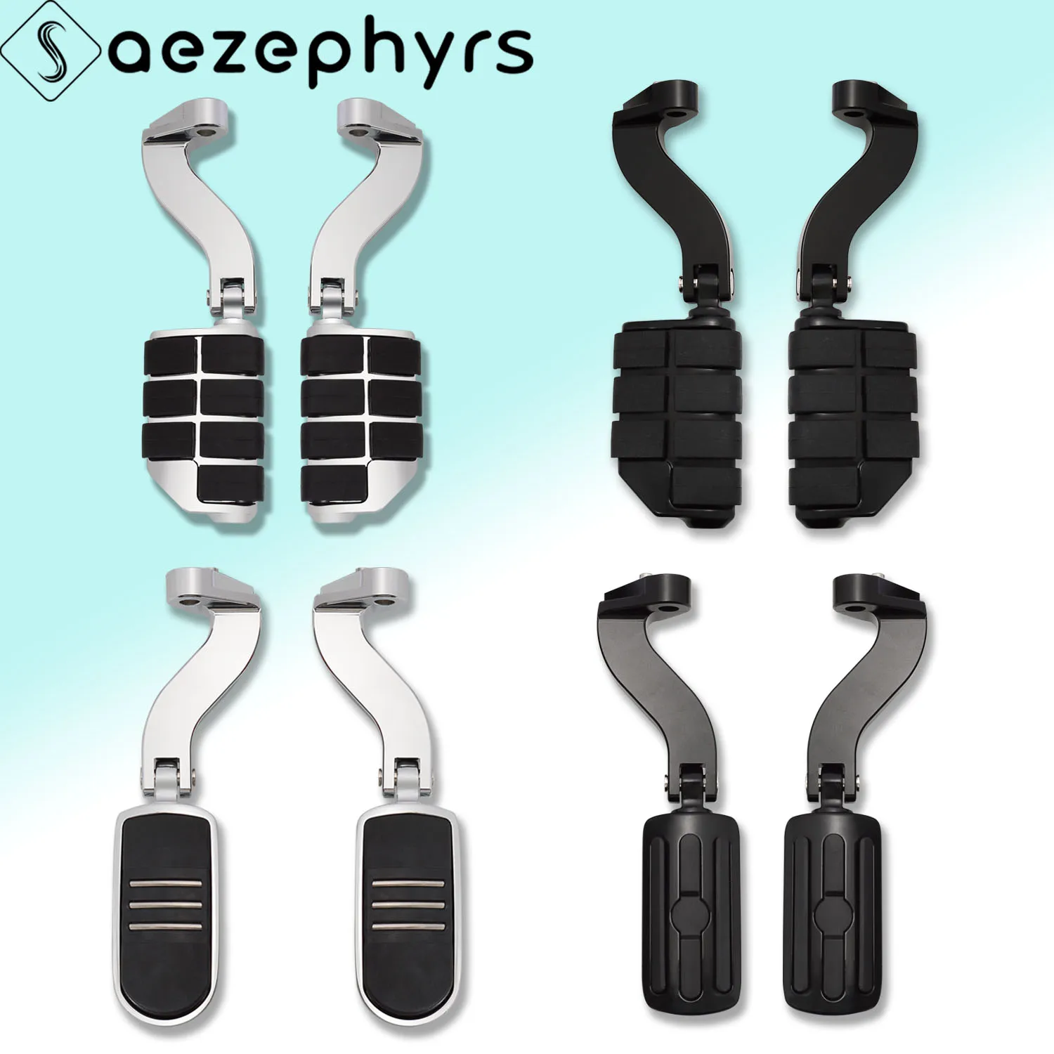 

Motorcycle Footrest Rear Passenger Foot Pegs Mount Bracket For Harley Touring Electra Street Glide Road King Ultra Classic 93-25