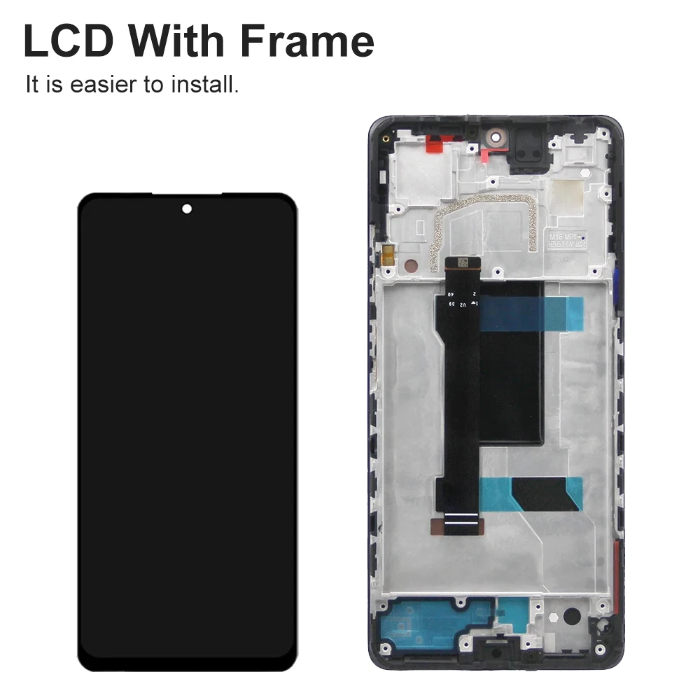 Screen for Xiaomi Redmi Note 12 Pro 5G LCD Display Touch Screen Digitizer with Frame for Redmi Note 12 Pro 22101316C 22101316I