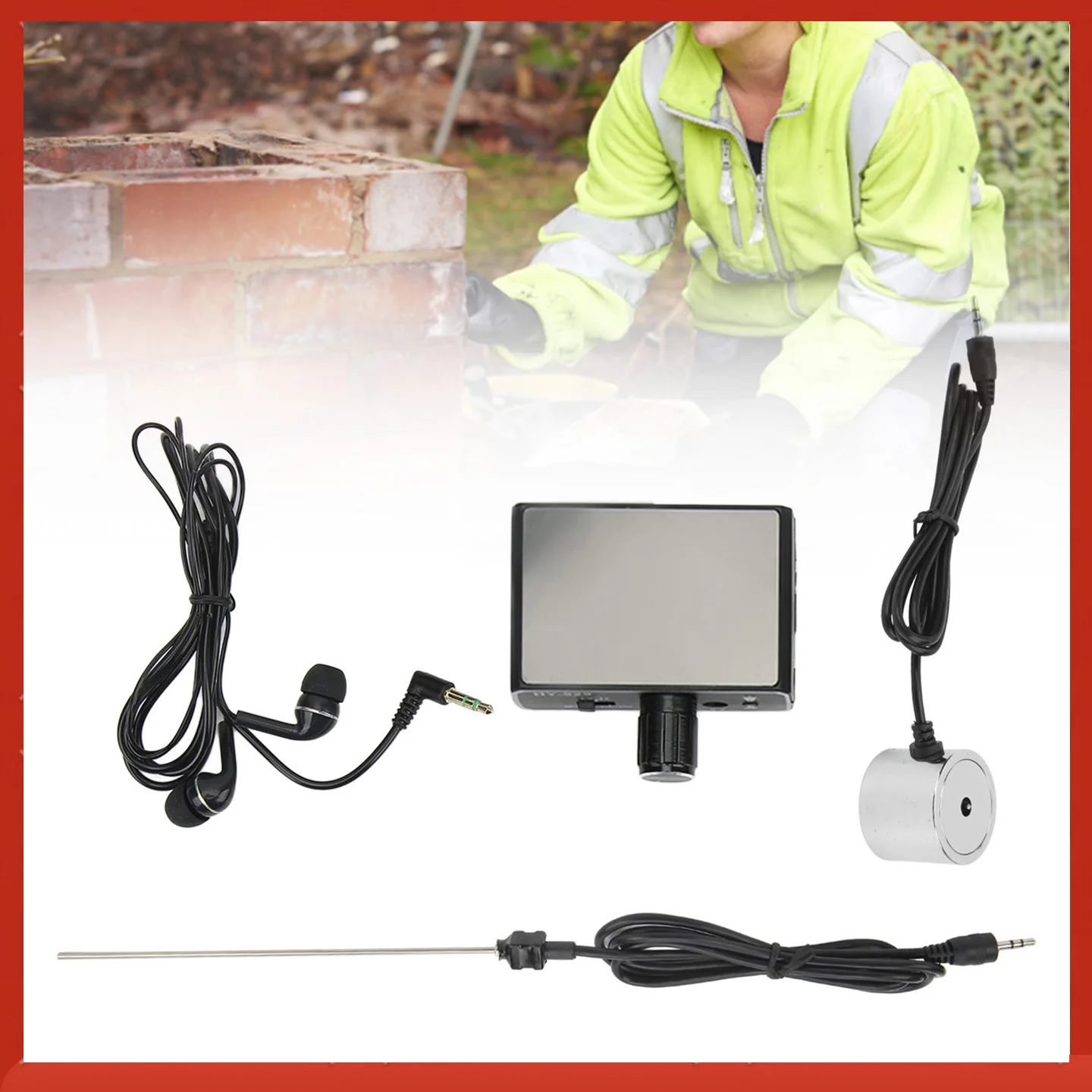 

Water Leakage Monitor Underground Water Pipe Leakage Detector Enhanced High Strength Sound Intensifier for Site Construction