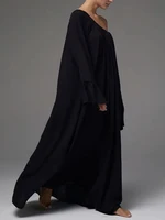 Mumaroho 2025 Women Autumn Winter Homewear Solid White Sleepwear Nightgown Pajama Nightdress Long Sleeve Loose Sleep Dress - Image 6