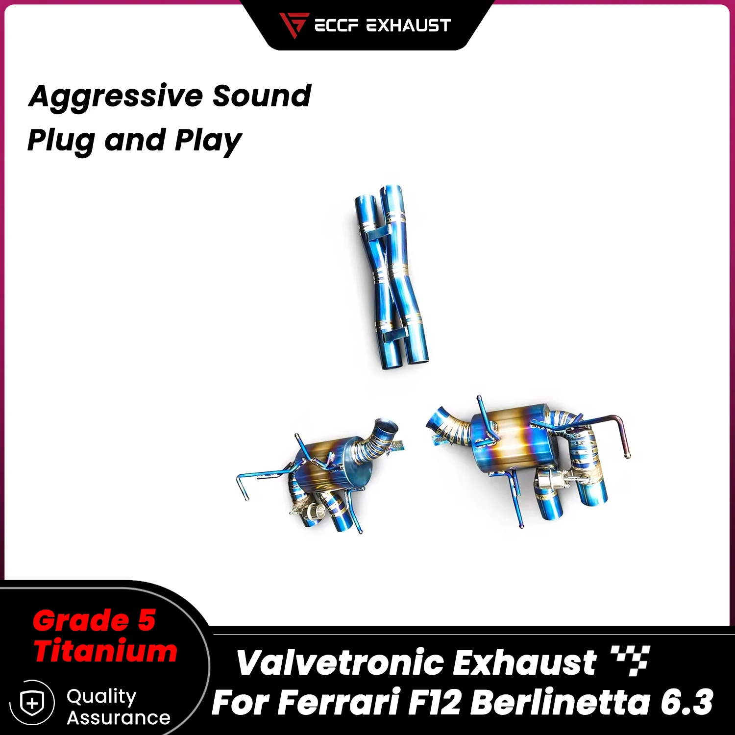 

TItanium Pneumatic Valve Catback Exhaust for Ferrari F12 Berlinetta 6.3 Unleash True Exhaust Performance