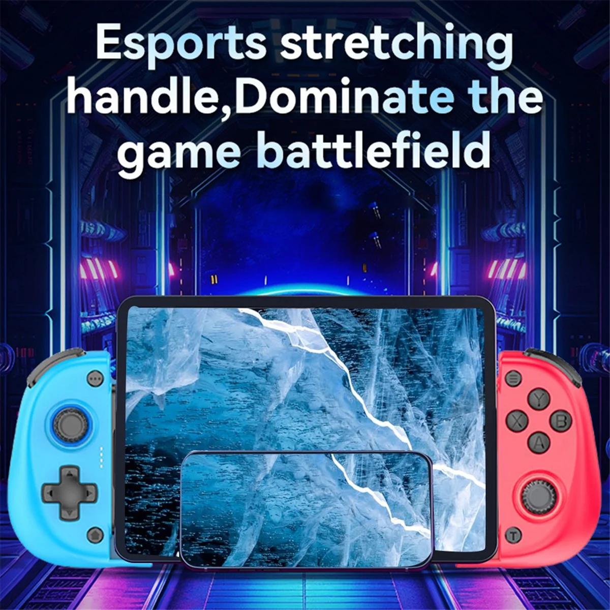 POP-lX5 Telescópico Gamepad Controlador de jogos móvel sem fio com ventilador de resfriamento Bluetooth Joystick de efeito Hall para smartphone