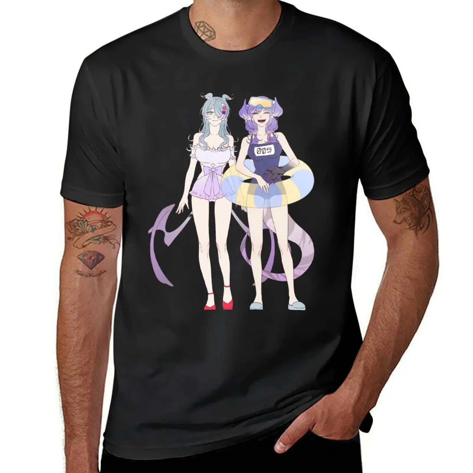 Purplegayon, Elira Pendora, Selen Tatsuki, Nijisanji, Elira Pendora, Selen Tatsuki T-Shirt quick-drying men t shirts