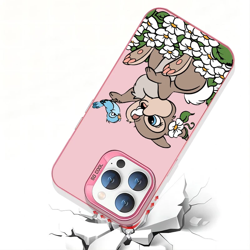 Bambi Disney Thumper For Redmi Note 13 12 12S 11 11S 11E 10 10T 10S 9C 9T Pro Plus Max Lite 5G Colorful Silver Mobile Cover